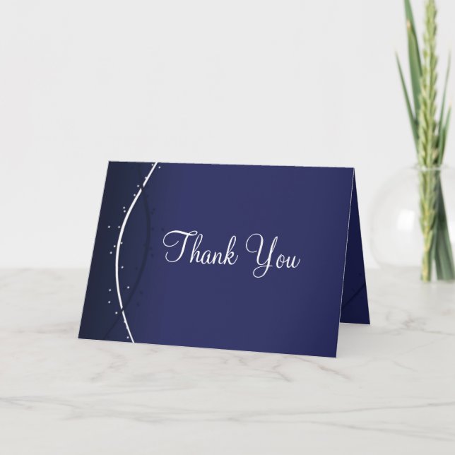 Thank You Card Template **Soft Gradient, Dark Blue (Front)