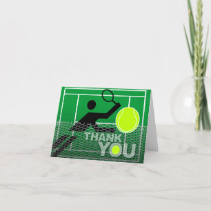 Thank You Card Tennis Player