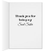 Thank you card "Thank you for being my soul sister (Inside (Right))