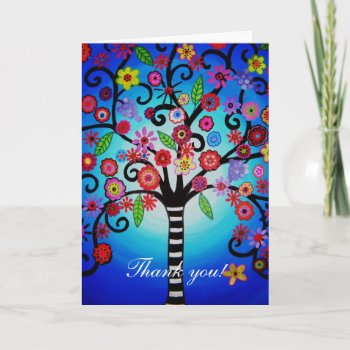 Thank You Card Tree Of Life by prisarts at Zazzle