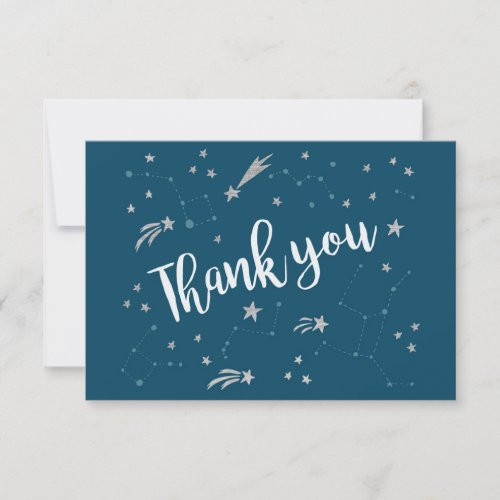 Thank You Card _ Twinkle Little Star _ Blue