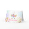 Thank you card Unicorn Gold Pink Girl Whimsical
