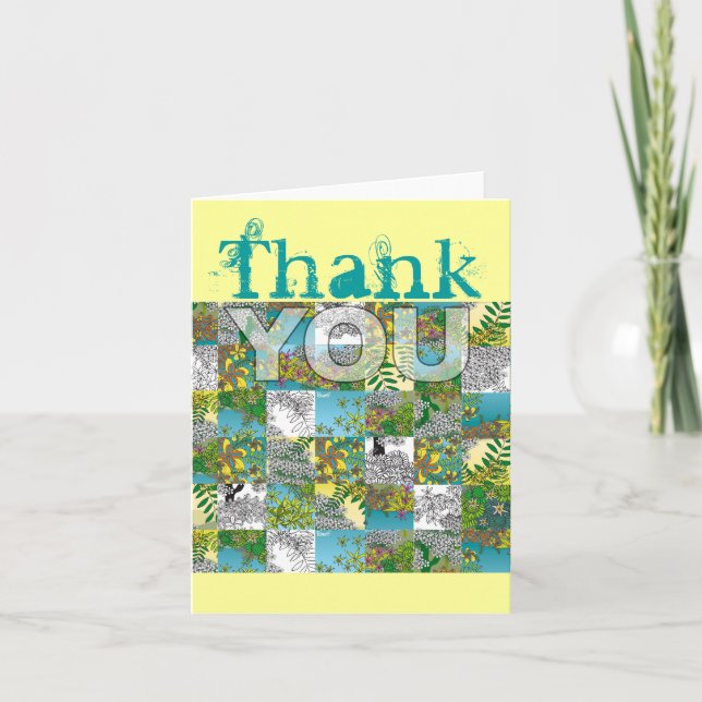 Thank You Card Vintage Garden (Front)