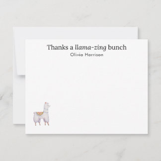 Thank you card, Watercolor Thank you stationery Note Card