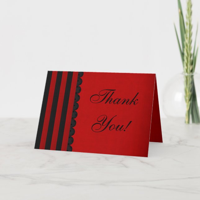 Thank You Card: Whimsy Stripes Collection (Front)