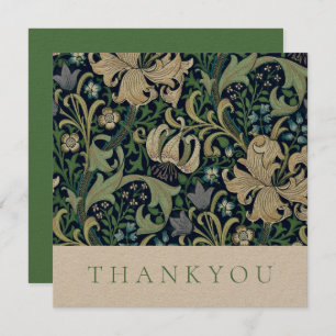 THANK YOU CARD : WILLIAM MORRIS : HONEYSUCKLE