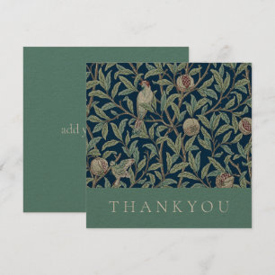 THANK YOU CARD : WILLIAM MORRIS : POMEGRANATES