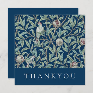THANK YOU CARD : WILLIAM MORRIS : POMEGRANATES