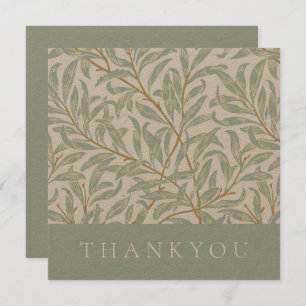 THANK YOU CARD : WILLIAM MORRIS : WILLOW DESIGN