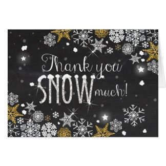 Snowflake Thank You Cards | Zazzle