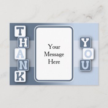 Thank You Card With Text Frame by OLPamPam at Zazzle
