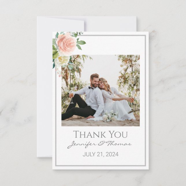 Thank You CardA Magical Rose Garden Card (Front)