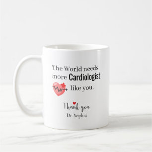 Thank You Cardiologist Custom Name Coffee Mug