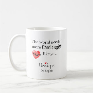 Thank You Cardiologist Custom Name Coffee Mug