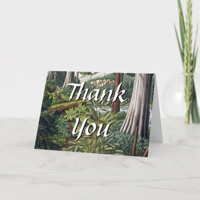 Thank You Cards Canadian Landscape Custom Cards (Front)