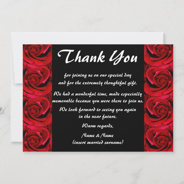 Thank you cards - customizable (Front)