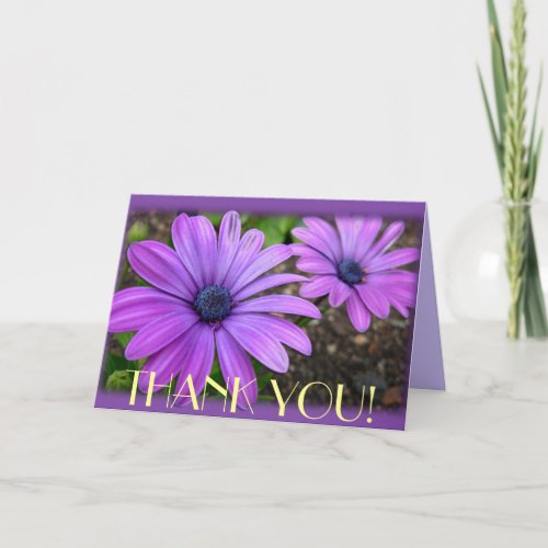 Thank You Cards Daisies Flowers Custom Greeting Ca