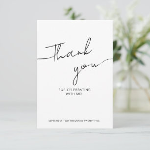 Thank You Cards for Bridal shower in a modern.