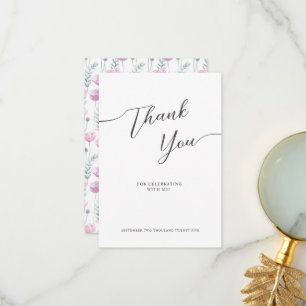 Thank You Cards for Bridal shower in a modern.
