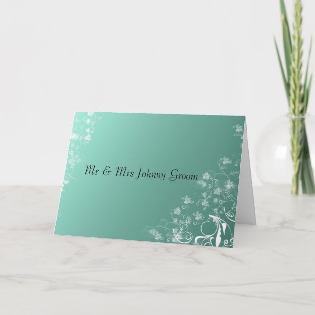 Thank You Cards for Bride & Groom Template (Front)