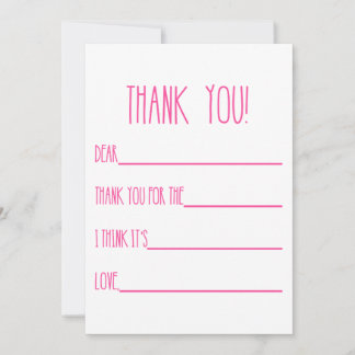 Thank You Cards for Girls