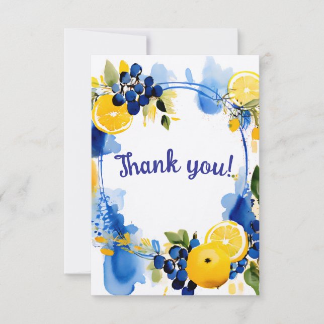 Thank you Cards La Dolce Vita  (Front)