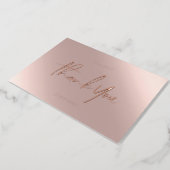 Thank You Cards Real Foil Rosegold Pink (Rotated)