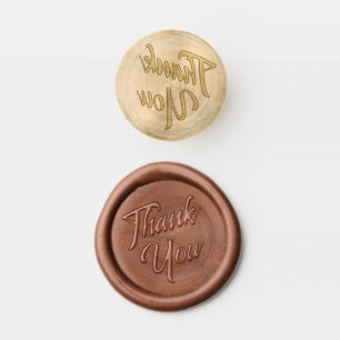 Thank You Casual Bold Script Wax Seal Stamp Kit
