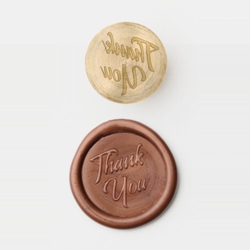 Thank You Casual Bold Script Wax Seal Stamp Kit