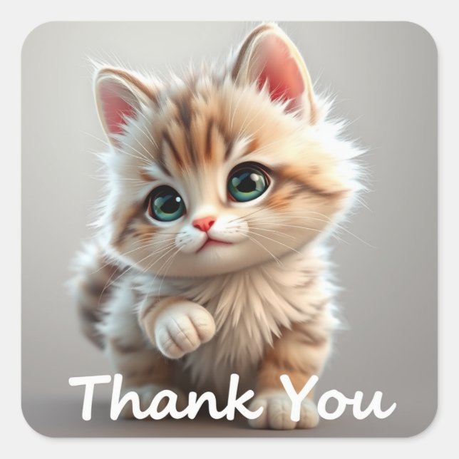 Thank you Cat Stickers (Front)