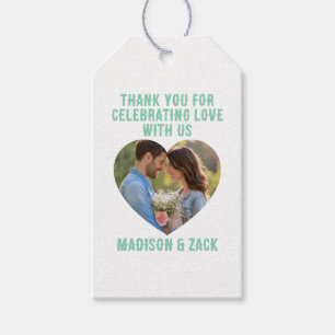 Thank You Celebrating Love PHOTO Gift Tags