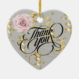 Thank You Ceramic Ornament