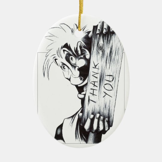 Thank You Ceramic Ornament