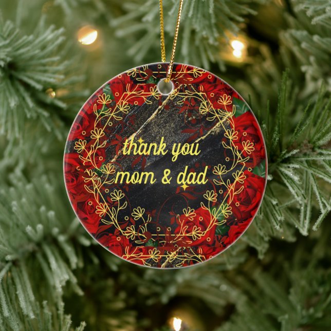 thank you  ceramic ornament (Tree)
