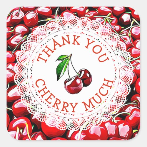 Thank you Cherry Much Cherries Stickers