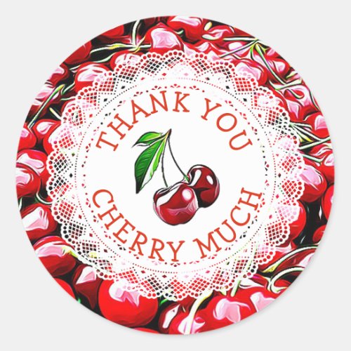 Thank you Cherry Much Cherries Stickers