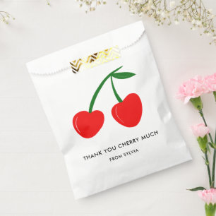 Thank You Cherry Much Valentine's Day or Birthday Favor Bag