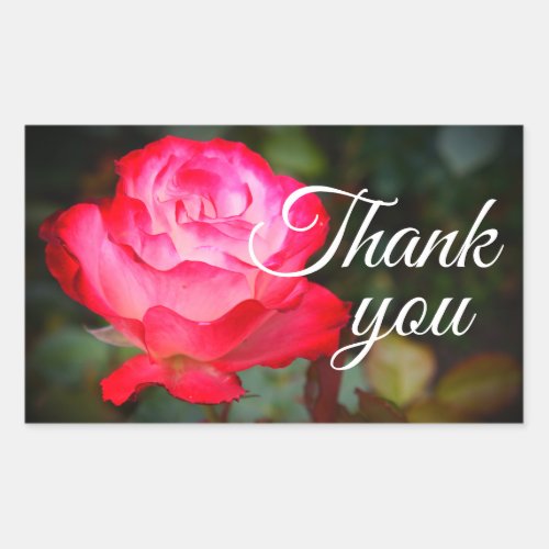 Thank You Cherry Parfait Rose 3 Stickers