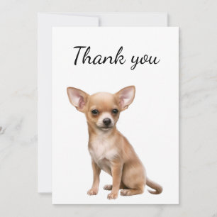Thank You Chihuahua Dog Pet Animal Card