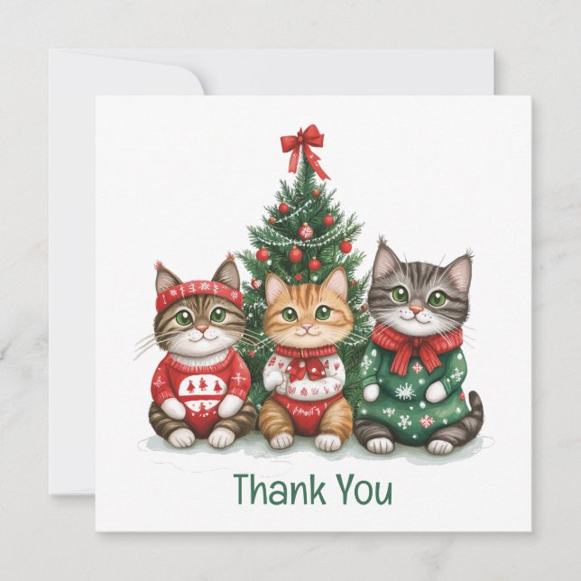 Thank You Christmas Cats (Front)