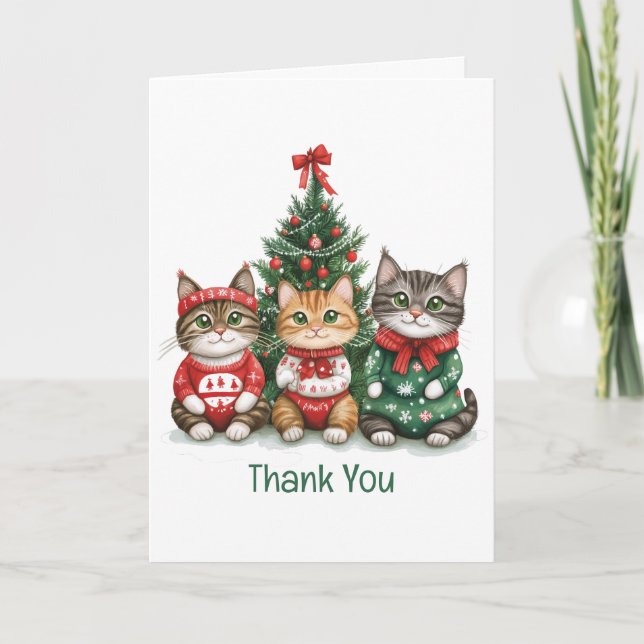 Thank You Christmas Cats (Front)
