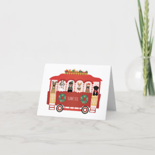 Thank You Christmas Dogs Holiday Trolly