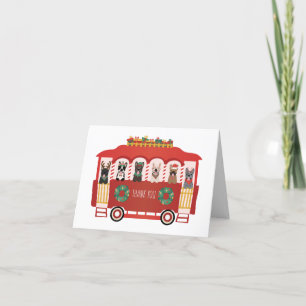 Thank You Christmas French Bulldogs Holiday Trolly