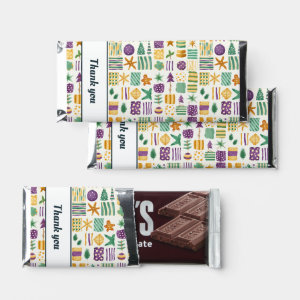 Thank you Christmas Hershey Bar Favors