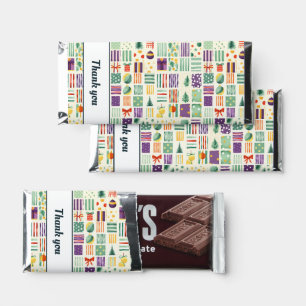 Thank you Christmas Hershey Bar Favors