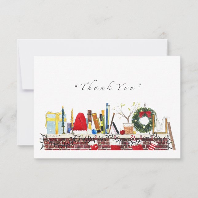 Thank you - Christmas Theme Card (Front)