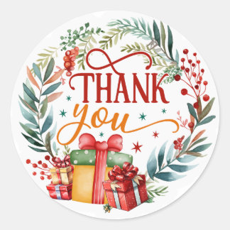 Thank You Classic Round Sticker