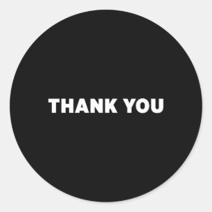 Thank You Classic Round Sticker