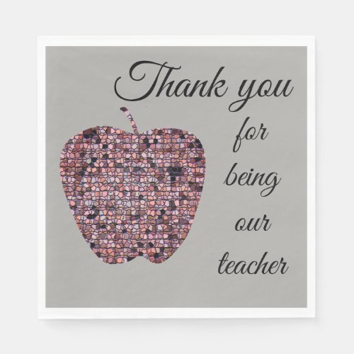 Thank You Classroom Appreciation School Year_end Napkins