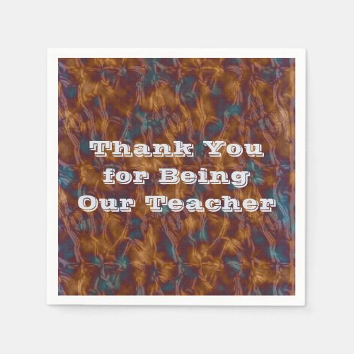 Thank You Classroom Teacher Appreciation Napkins